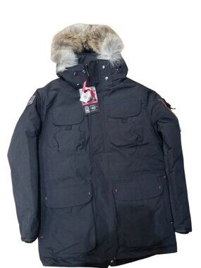 Outdoor Survival Canada OSC Men's Atka -40 C/F Down Parka Small Orca Black NEW